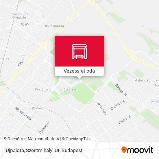 Újpalota, Szentmihályi Út térkép