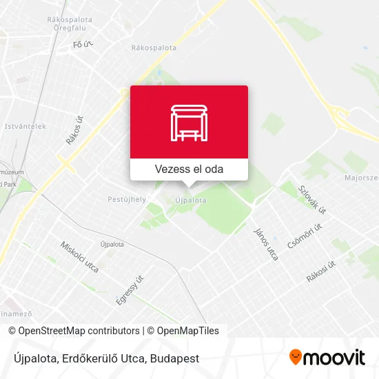 Újpalota, Erdőkerülő Utca térkép
