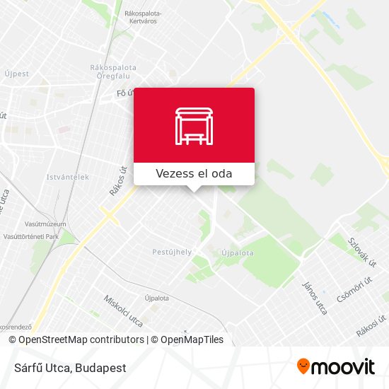 Sárfű Utca térkép