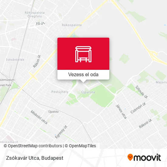 Zsókavár Utca térkép
