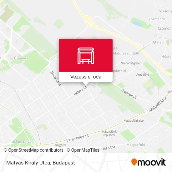 Mátyás Király Utca térkép
