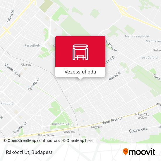 Rákóczi Út térkép