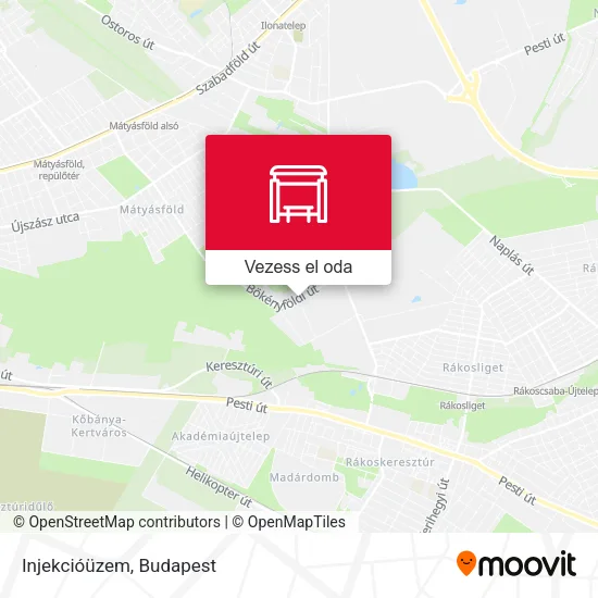 Injekcióüzem térkép