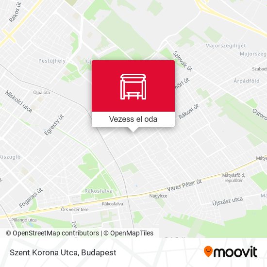 Szent Korona Utca térkép
