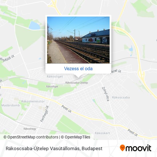 Rákoscsaba-Újtelep Vasútállomás térkép