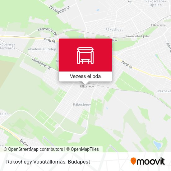 Rákoshegy Vasútállomás térkép