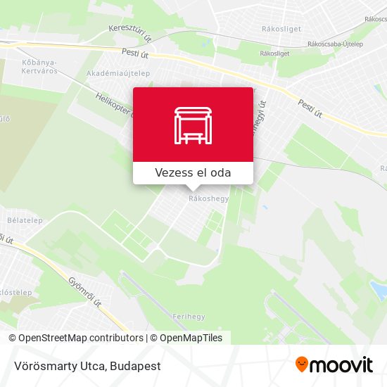 Vörösmarty Utca térkép