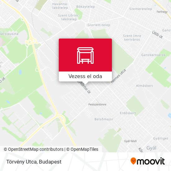 Törvény Utca térkép