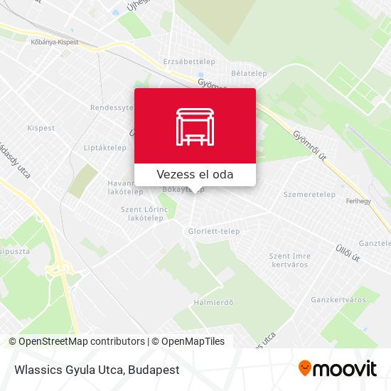 Wlassics Gyula Utca térkép