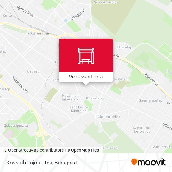 Kossuth Lajos Utca térkép