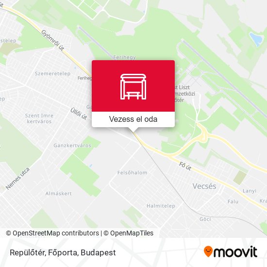 Repülőtér, Főporta térkép