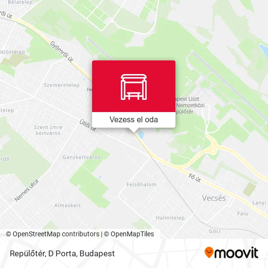 Repülőtér, D Porta térkép