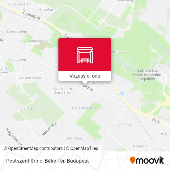 Pestszentlőrinc, Béke Tér térkép