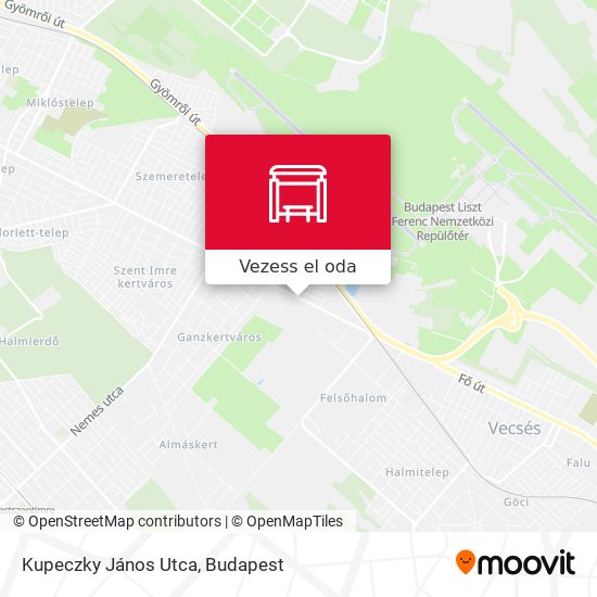 Kupeczky János Utca térkép