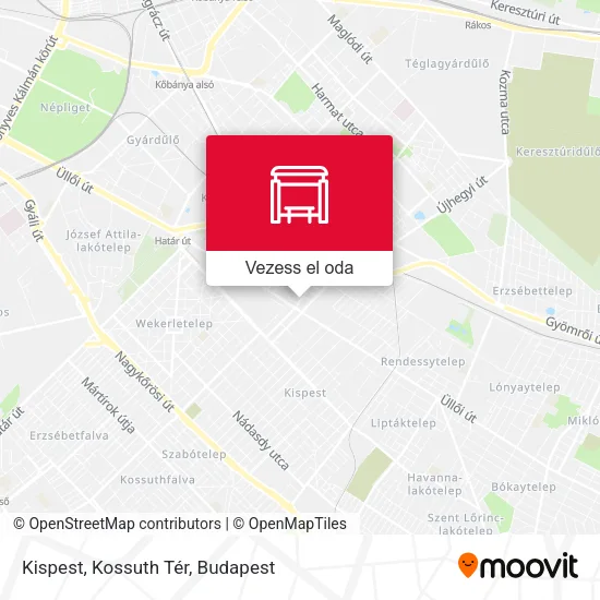Kispest, Kossuth Tér térkép