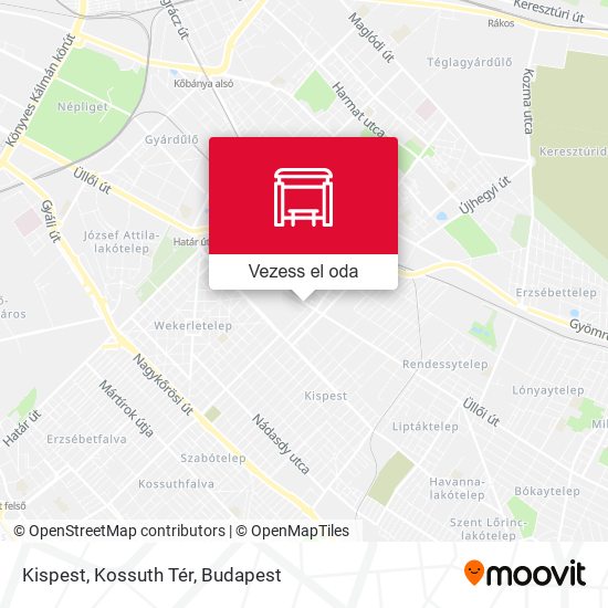 Kispest, Kossuth Tér térkép
