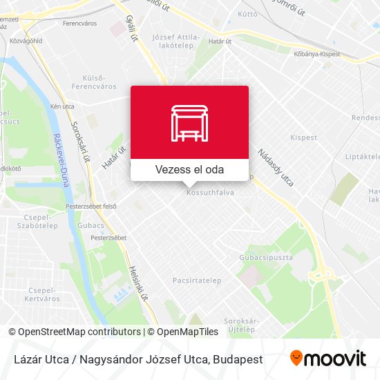 Lázár Utca / Nagysándor József Utca térkép