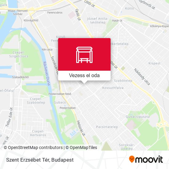 Szent Erzsébet Tér térkép