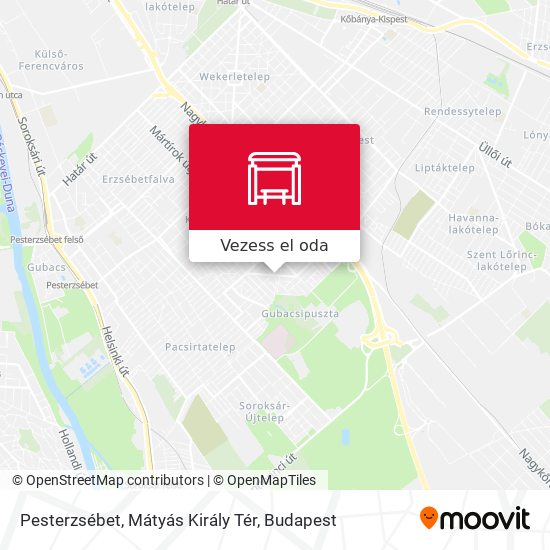 Pesterzsébet, Mátyás Király Tér térkép