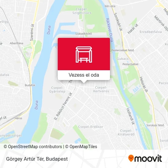 Görgey Artúr Tér térkép