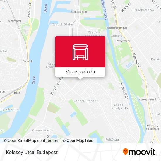 Kölcsey Utca térkép
