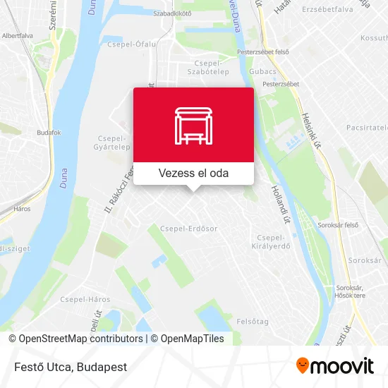 Festő Utca térkép