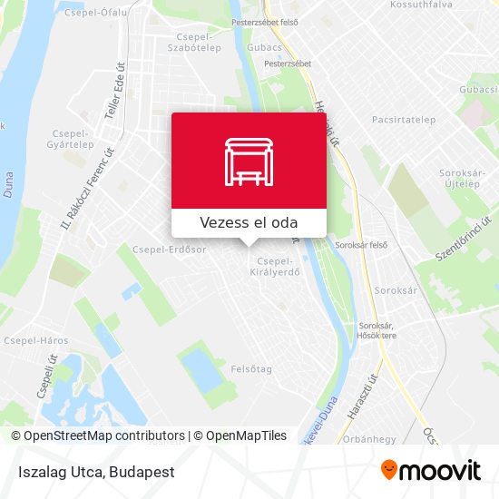 Iszalag Utca térkép