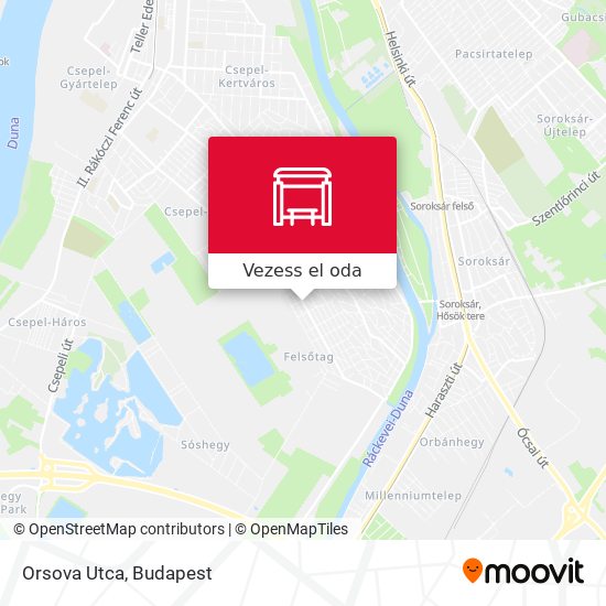 Orsova Utca térkép