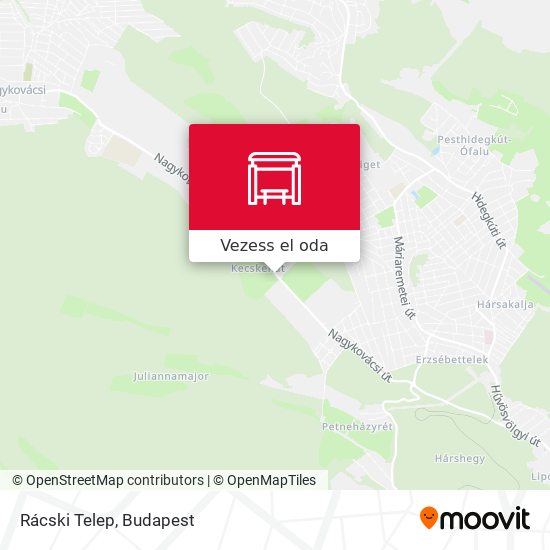 Rácski Telep térkép