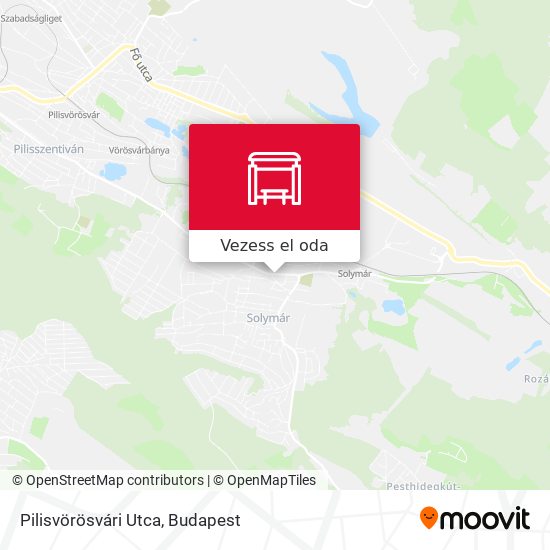 Pilisvörösvári Utca térkép
