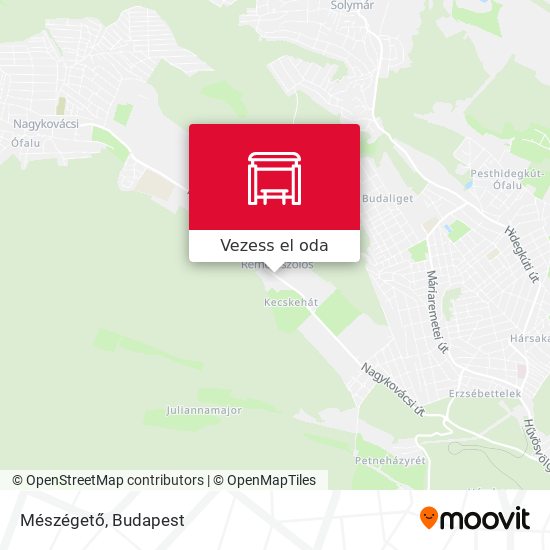 Mészégető térkép