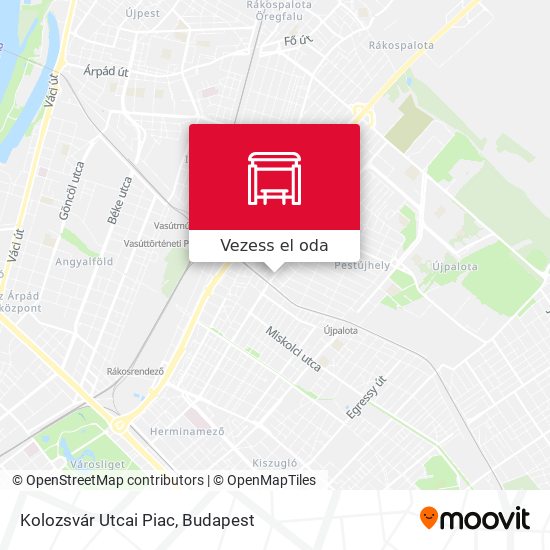 Kolozsvár Utcai Piac térkép