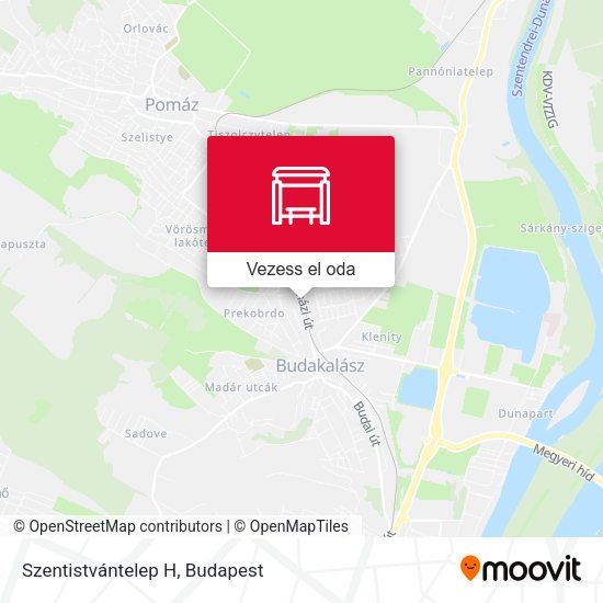 Szentistvántelep H térkép
