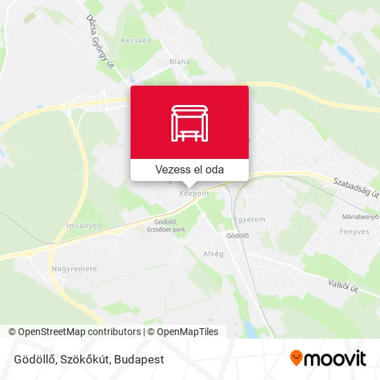 Gödöllő, Szökőkút térkép