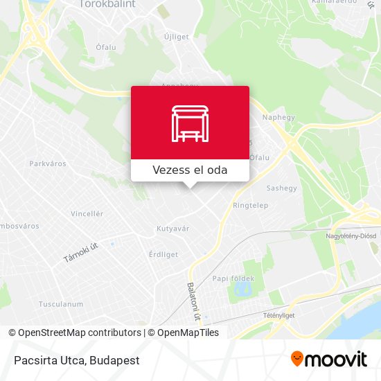 Pacsirta Utca térkép
