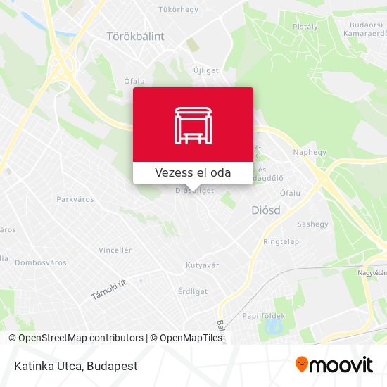 Katinka Utca térkép