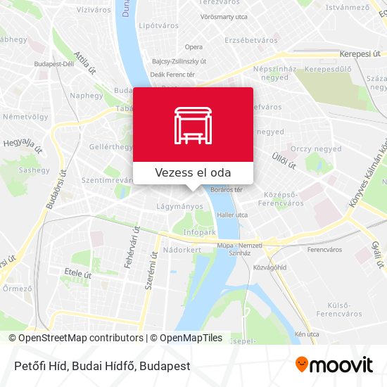 Petőfi Híd, Budai Hídfő térkép