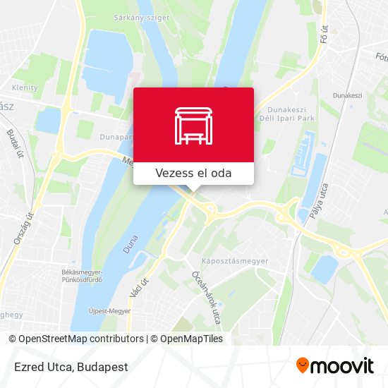 Ezred Utca térkép