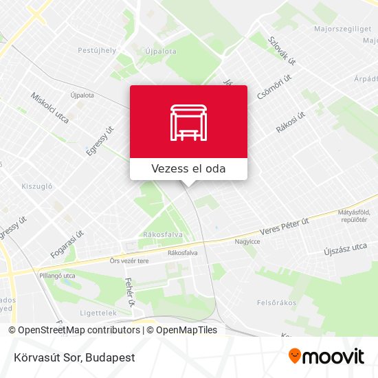 Körvasút Sor térkép