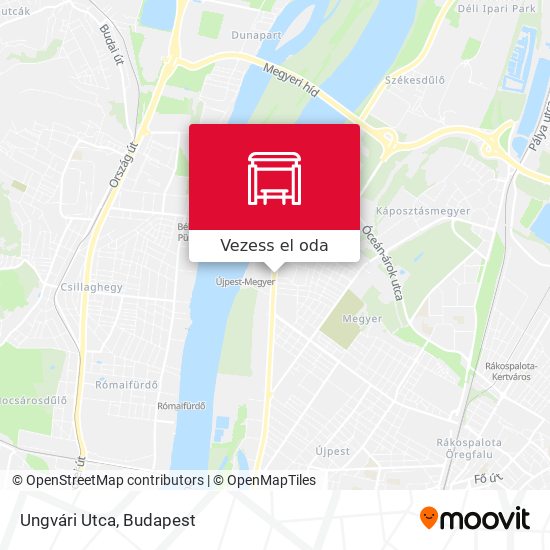 Ungvári Utca térkép