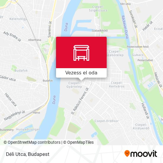Déli Utca térkép
