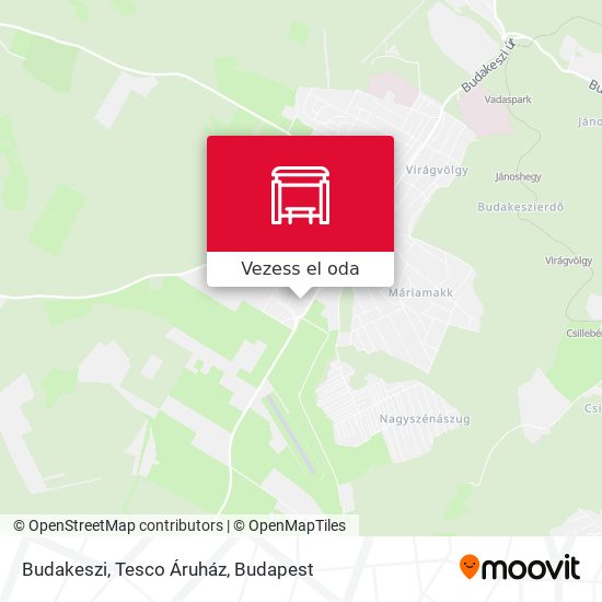 Budakeszi, Tesco Áruház térkép