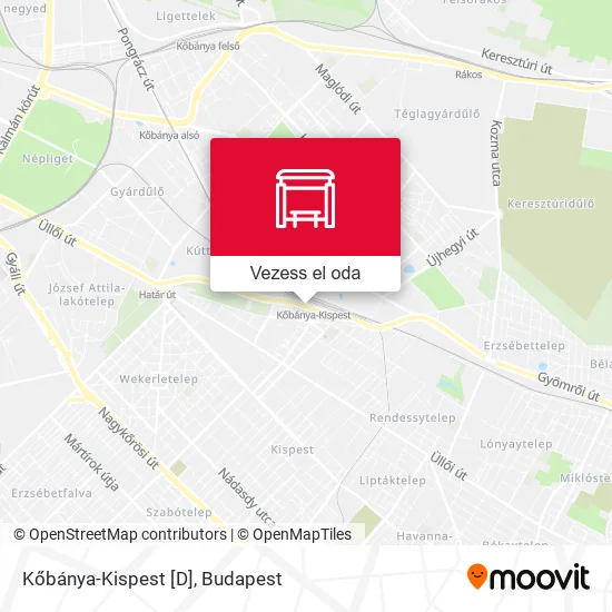 Kőbánya-Kispest [D] térkép