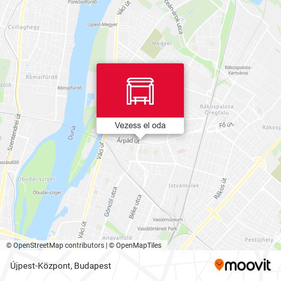 Újpest-Központ térkép