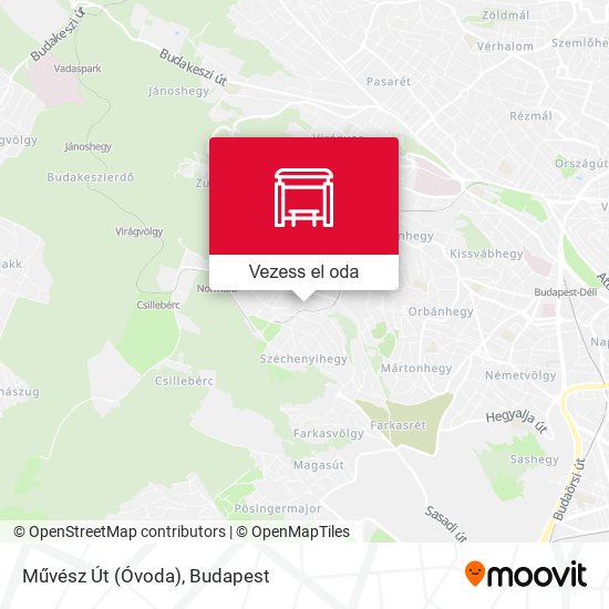 Művész Út (Óvoda) térkép
