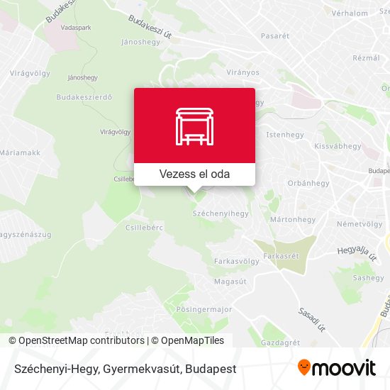 Széchenyi-Hegy, Gyermekvasút térkép