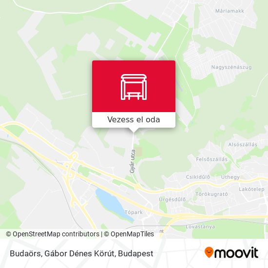 Budaörs, Gábor Dénes Körút térkép