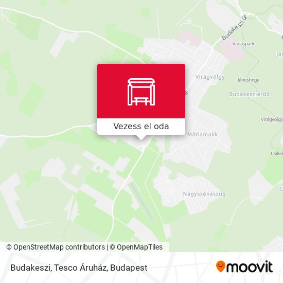 Budakeszi, Tesco Áruház térkép