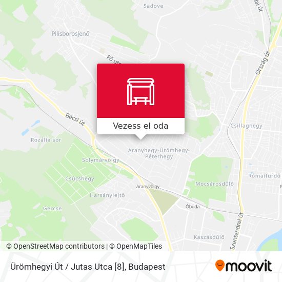 Ürömhegyi Út / Jutas Utca [8] térkép