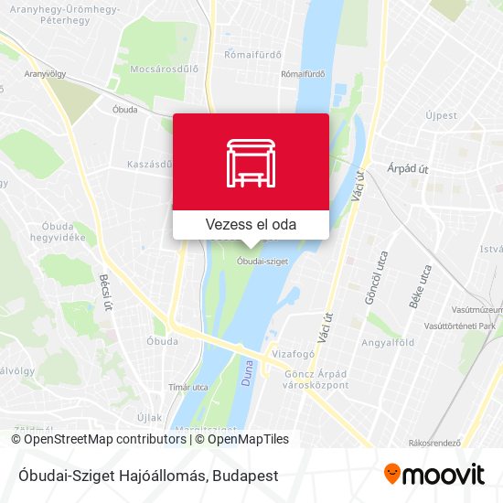 Óbudai-Sziget Hajóállomás térkép